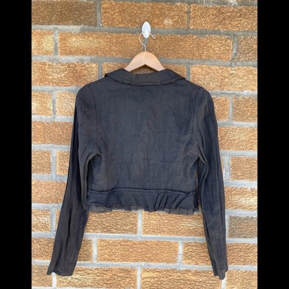 HACHE linen blend cropped jacket 42 - Picture 7 of 7